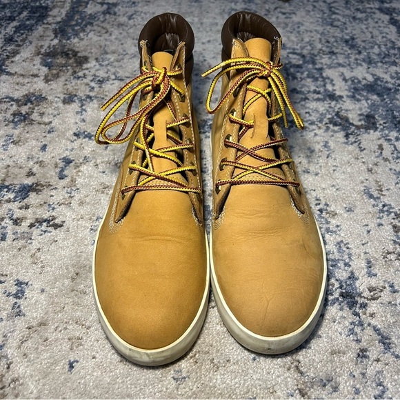 Timberland Dausette Wheat Brown Lace-Up Ankle Sneakers Size 9 - Picture 3 of 9